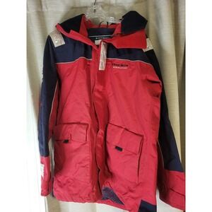 West Marine Coastal Explorer Sailing Jacket Fluorescent Yellow Hood Mens L
